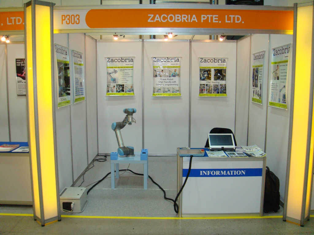 Zacobria and Universal robots at Automation World in Seoul Korea 2011