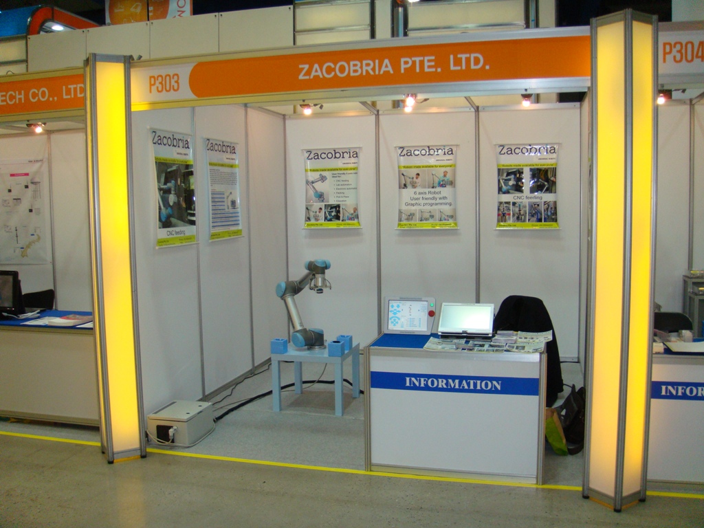 Zacobria and Universal robots at Automation World in Seoul Korea 2011