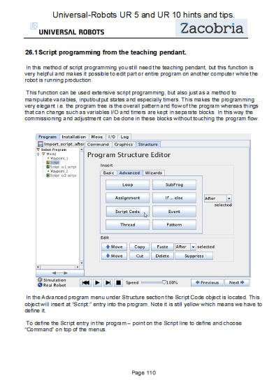 Robot control GUI