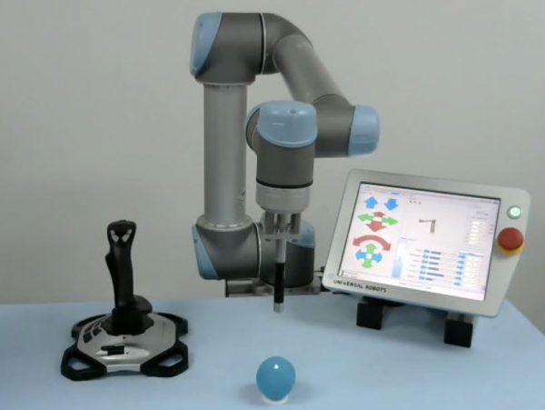 Application for Controlling Universal-robot with 6-dimension joystick.
