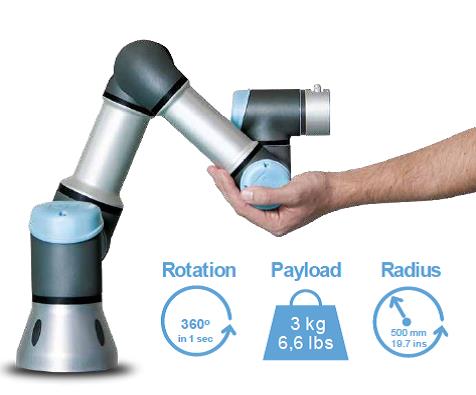 Zacobria Universal-Robots UR3 robot with controller