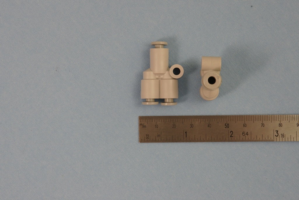 Universal-Robots Zacobria pneumatics vacuum 4mm tube splitter fitting